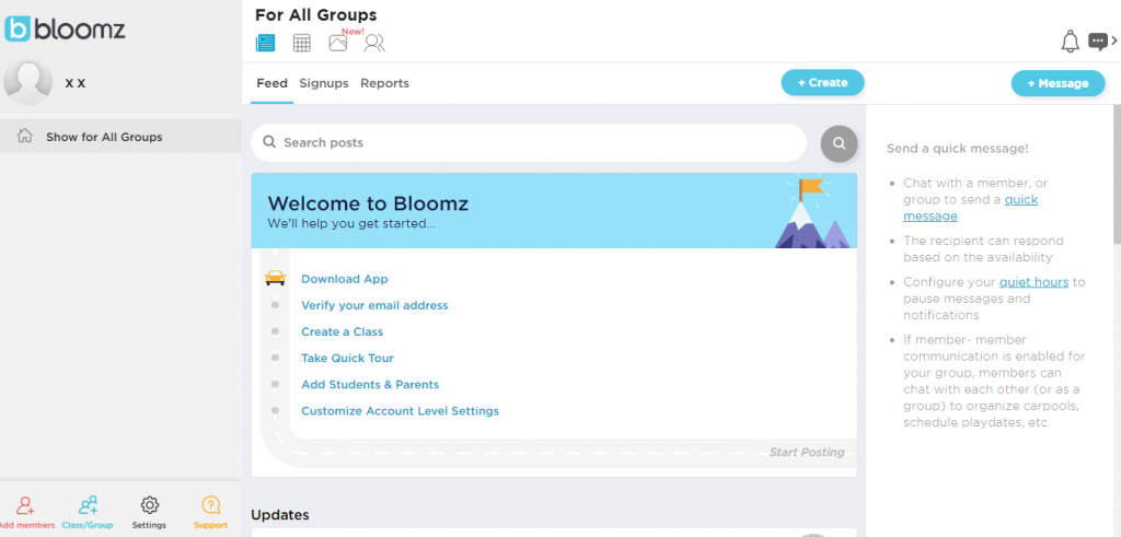 Bloomz is an innovative mobile and web app that helps teachers to connect with parents.