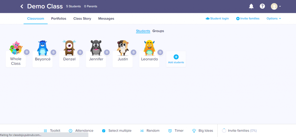 Classdojo is a valuable, unique tool for teachers to communicate with parents and students.