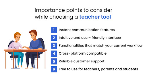Importance points to consider when choosing a teacher tools for school communication