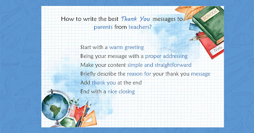 How to write the best thank you messages to parents from teachers
